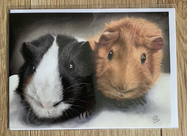 Guinea Pig greetings card